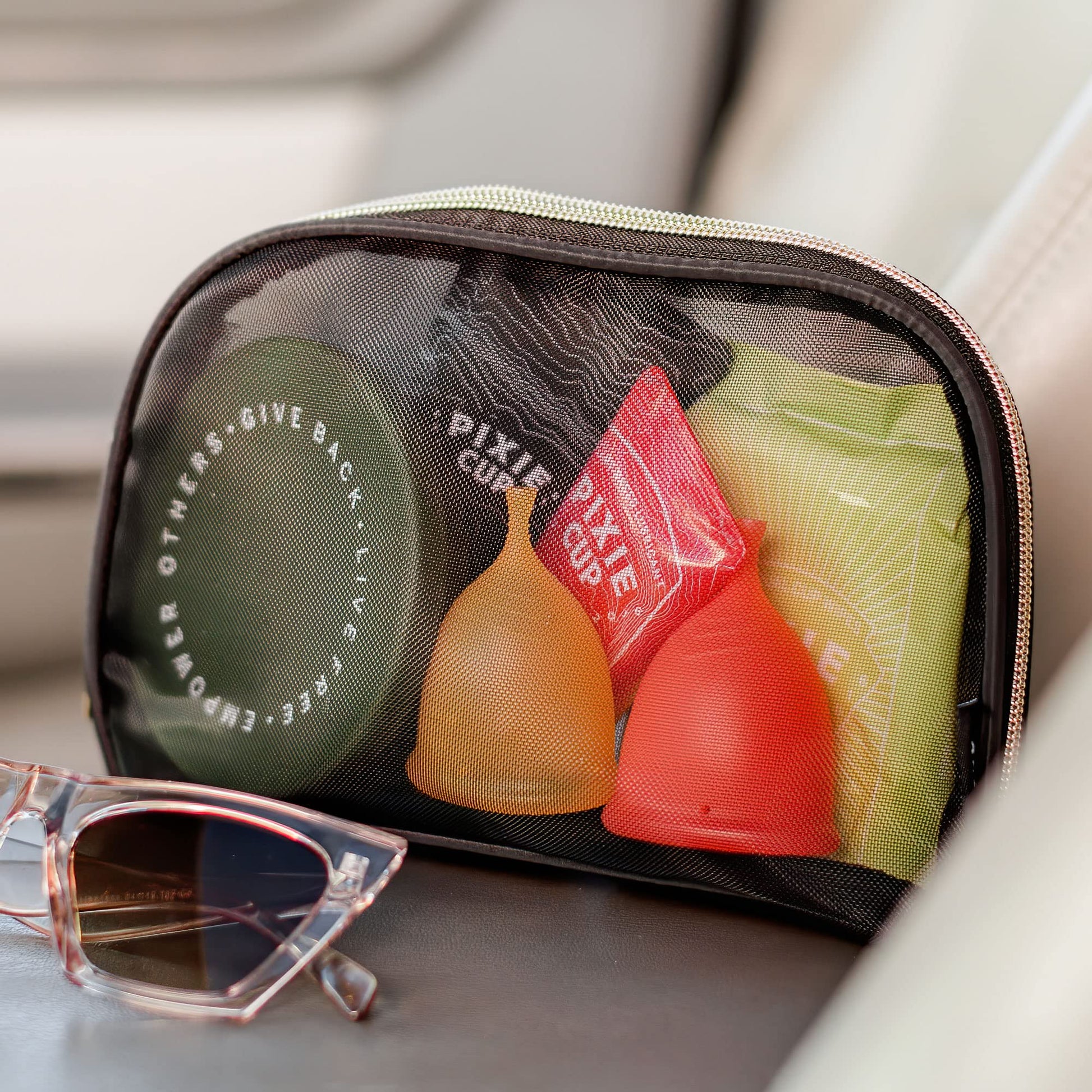 Pixie Cup Menstrual Kit - Best Period Cup Starter Kit - 2 Cups, Wash, 20 Wipes, Lube, Public Pixie Cup