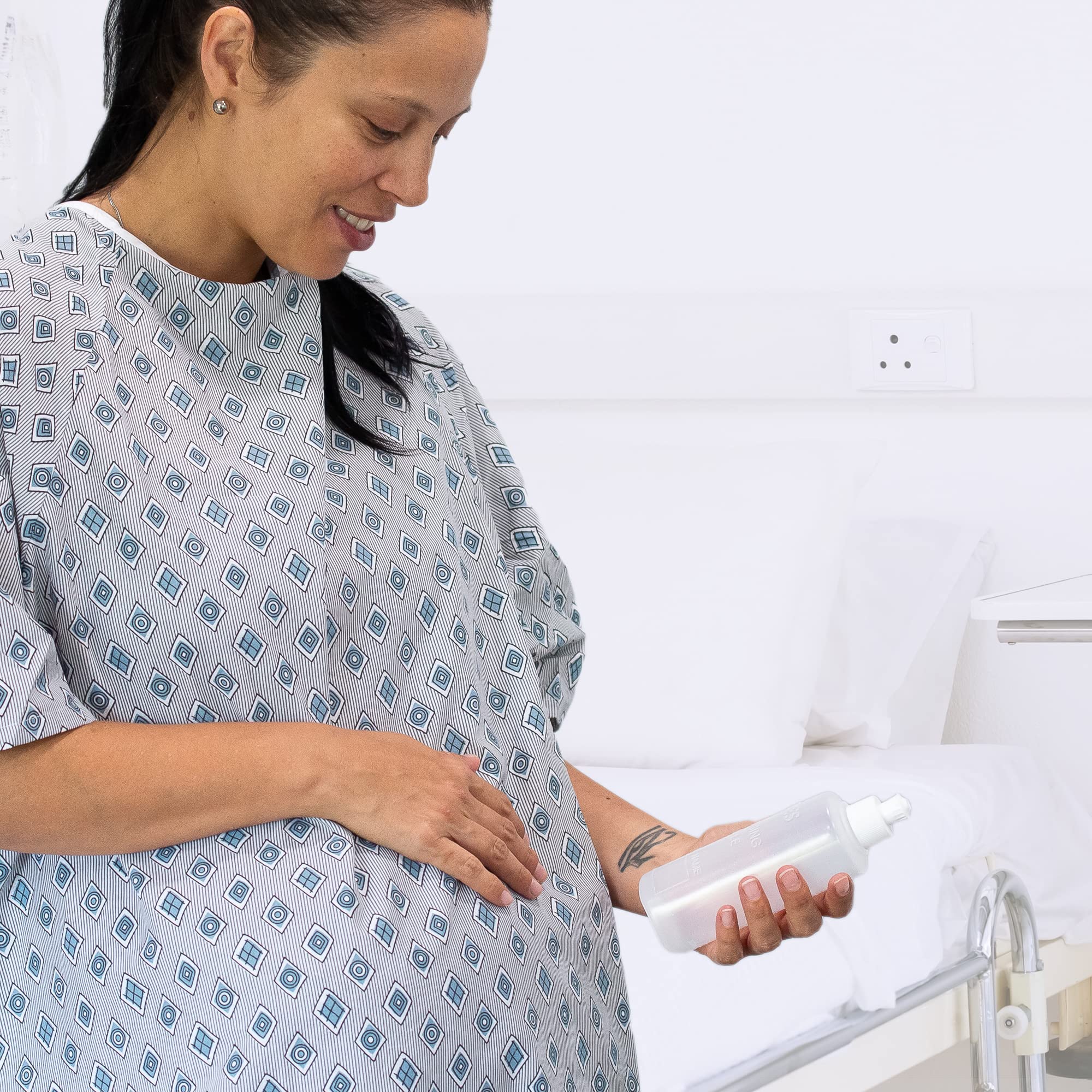 Dimes Perineal Lavette Irrigation Bottle 8 oz (Pack of 3). - Peri Bottle for Postpartum Care Dimes