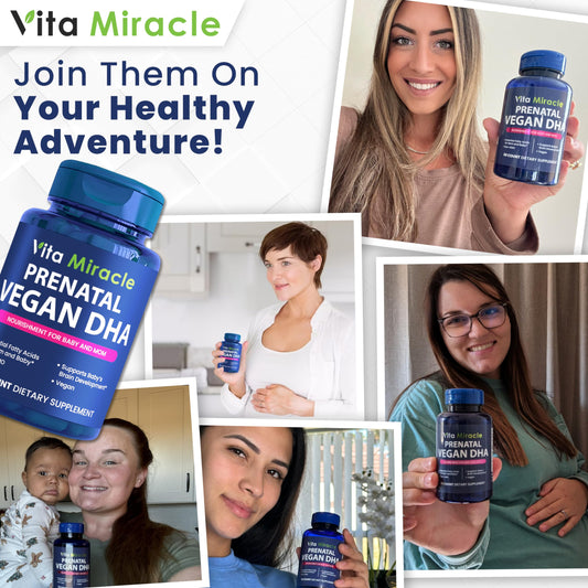 Introductory Offer Prenatal DHA Supplements - Vegan 800mg DHA DPA Plant Based Omega 3