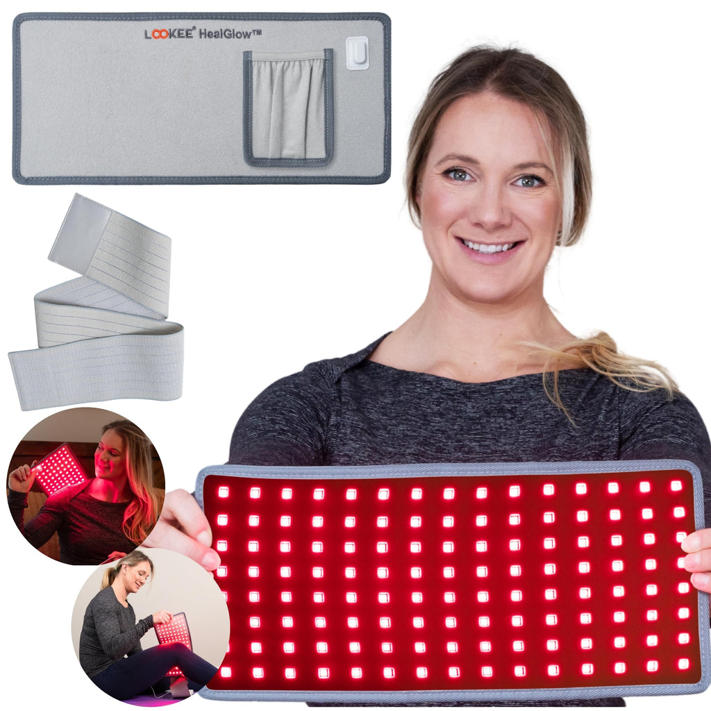 LOOKEE HealGlow Pro Medical Infrared & Red-Light Therapy Belt - LED Technology - 60W Powerful