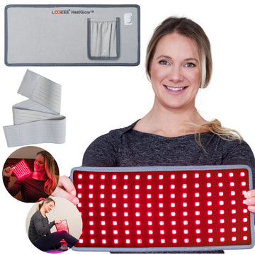 LOOKEE HealGlow Pro Medical Infrared & Red-Light Therapy Belt - LED Technology - 60W Powerful
