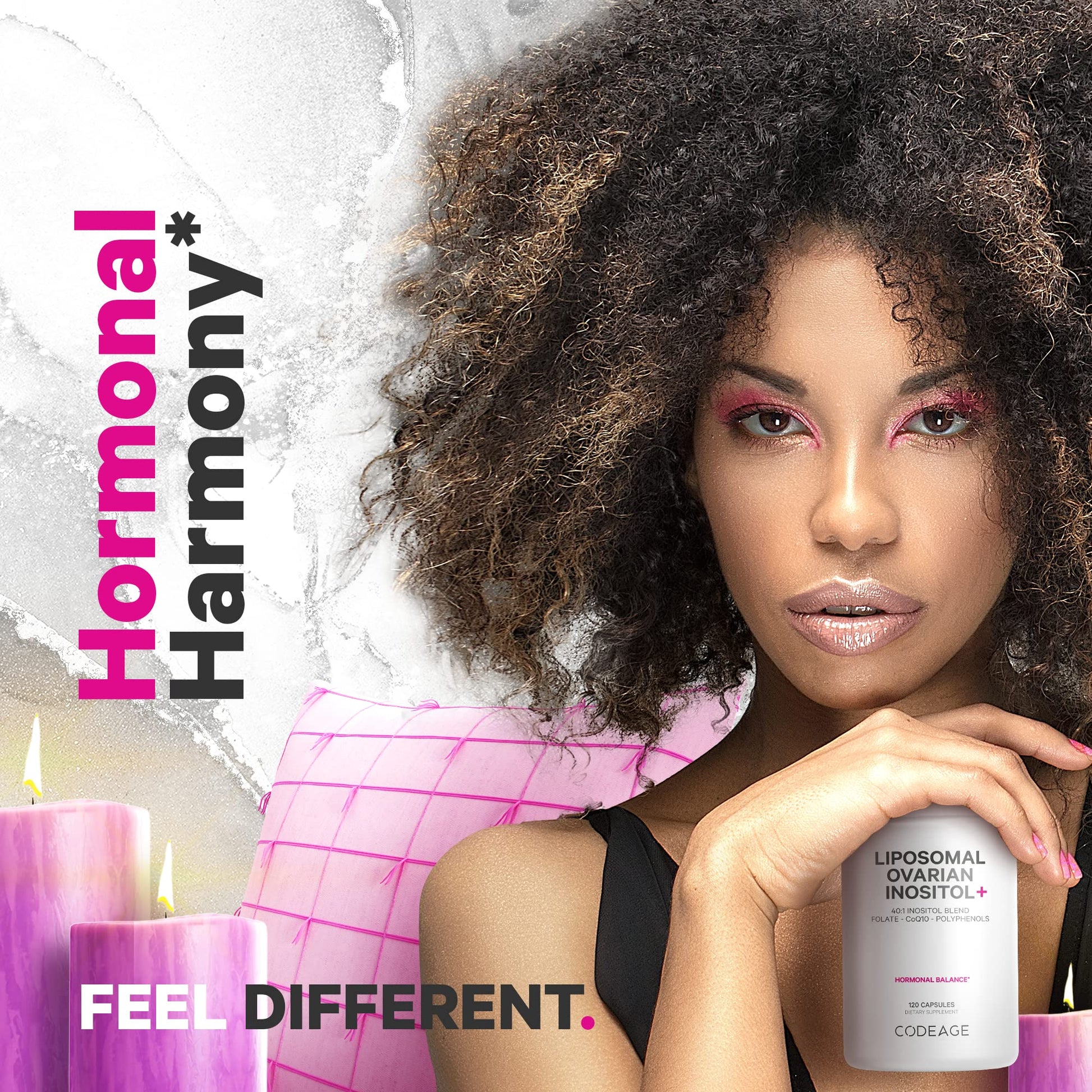 Codeage Liposomal Ovarian Inositol + Supplement - Myo-Inositol, D-Chiro-Inositol Codeage