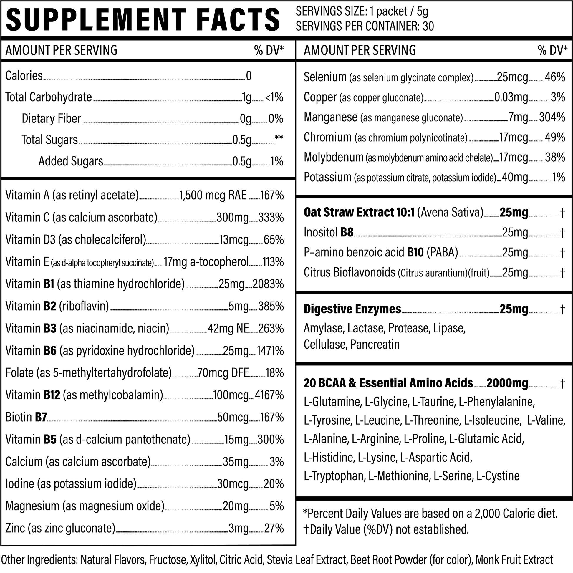 Vegan Superfood Daily Keto MultiVitamin for Men and Women BCAA BCCA Amino Acid Sport Formula 99