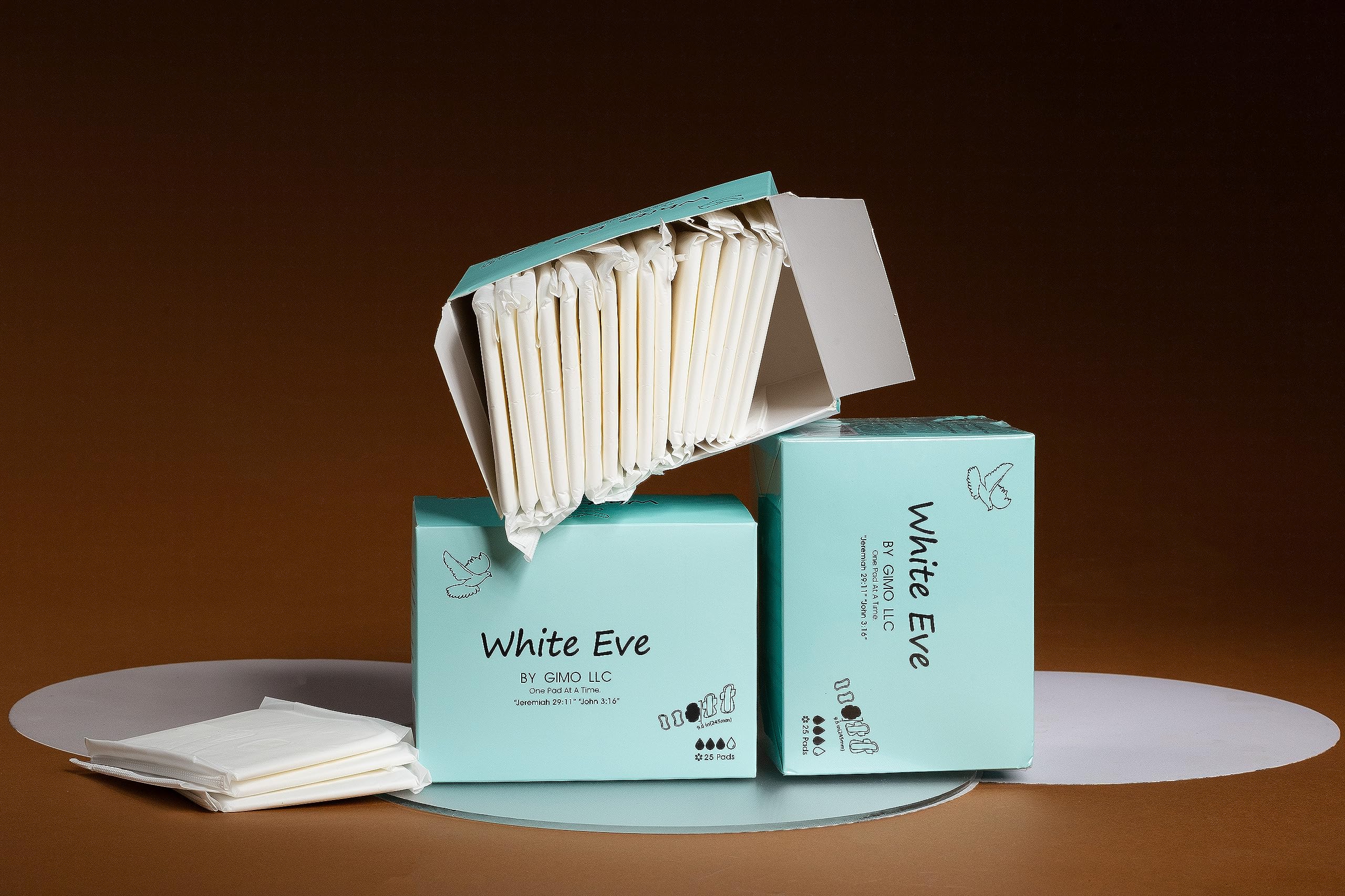 WHITE EVE Sanitary Pad Ultra Thin Sanitary Pads for Women with Fast Absorption and Leak Guard WHITE EVE