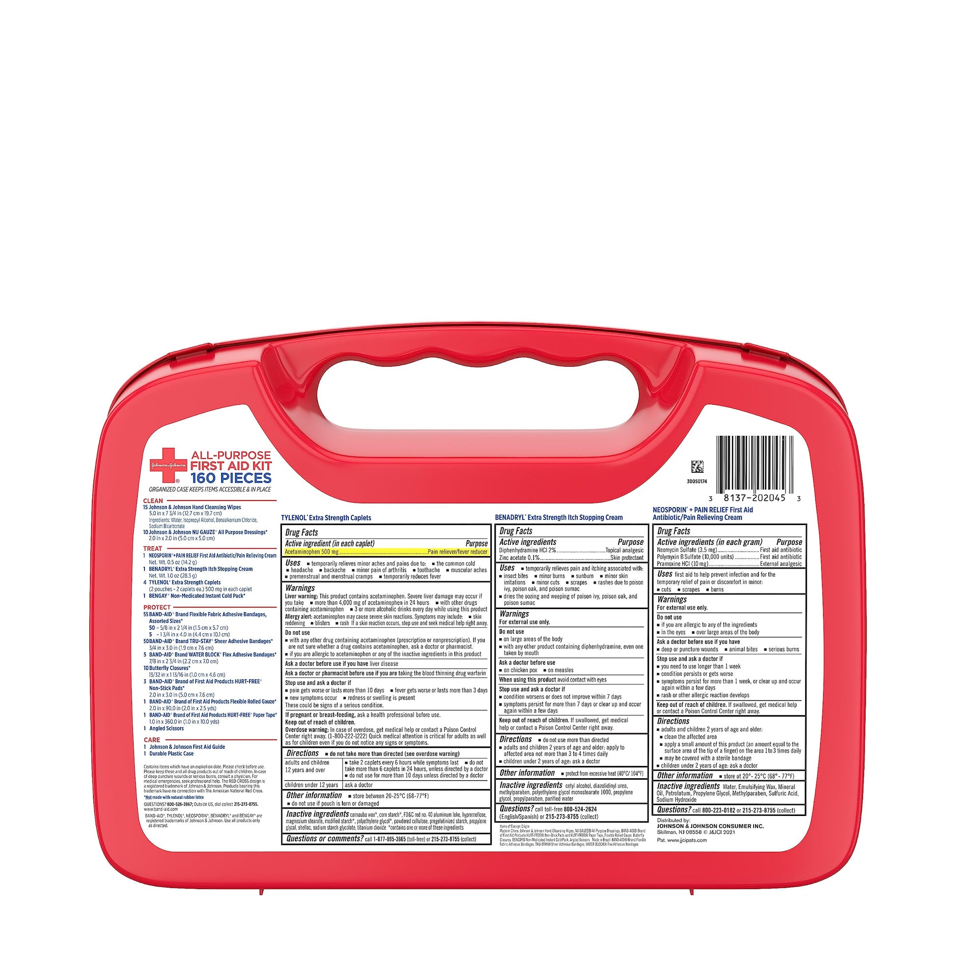 Johnson & Johnson All-Purpose Portable Compact First Aid Kit for Minor Cut Johnson & Johnson