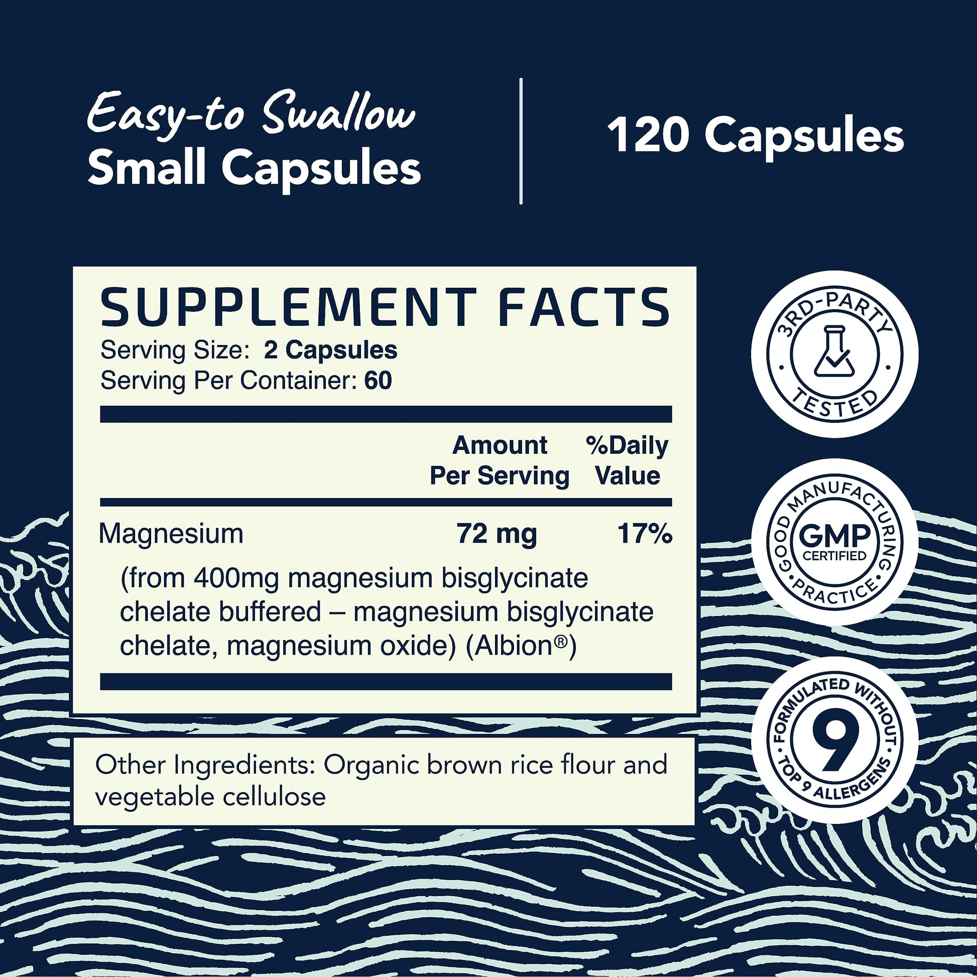 Magnesium Glycinate 400mg | Chelated Bisglycinate for Muscle Relaxation, Bones Nobi Nutrition