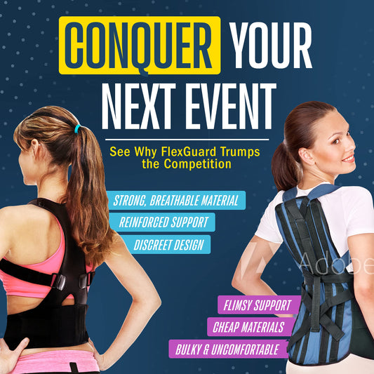 FlexGuard Posture Corrector for Women and Men - Back Brace for Posture, Adjustable Back