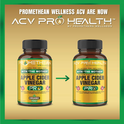 Certified Organic Apple Cider Vinegar Capsules Pro with Mother Acv Pills Detox