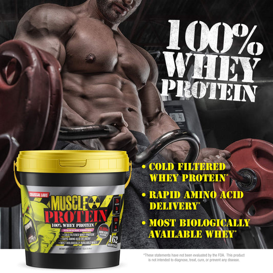 COLOSSAL LABS Muscle Protein Whey Powder [12 lbs/Pack of 1]-Strawberry Protein