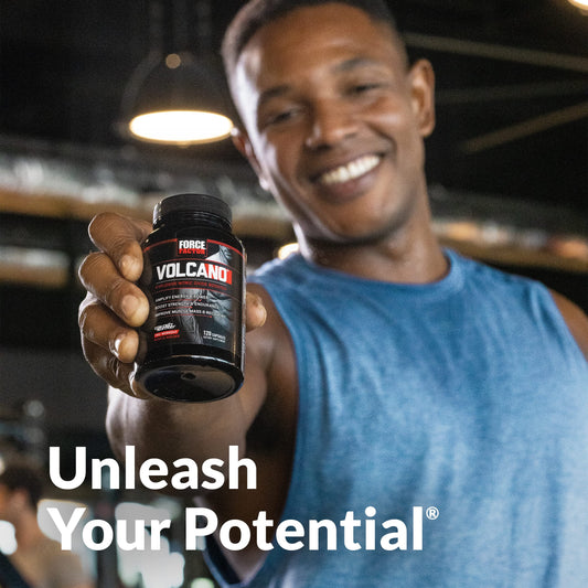 Force Factor Volcano Pre Workout Nitric Oxide Booster Supplement for Men with Creatine