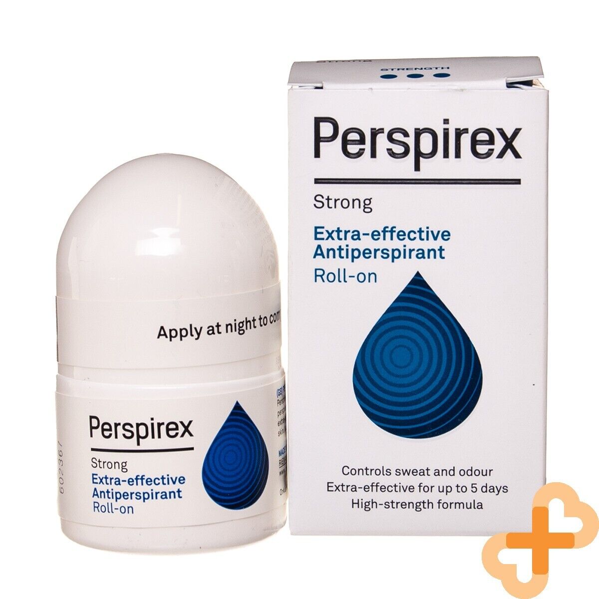 PERSIPREX Extra Strong Roll On Antiperspirant 20ml Effective 3-5 Days Perspirex