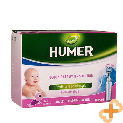 HUMER Infant Isotonic Sea Water Solution For Baby 5ml x 18 Doses Stuffy