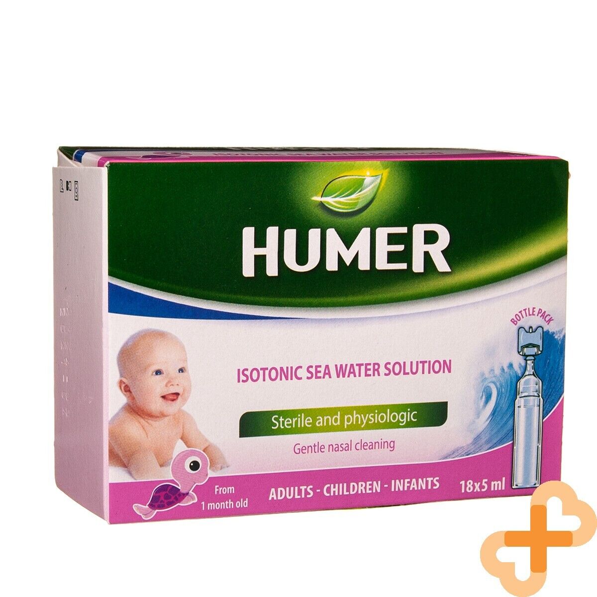 HUMER Infant Isotonic Sea Water Solution For Baby 5ml x 18 Doses Stuffy Humer