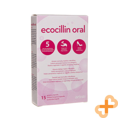ECOCILLIN ORAL 15 Capsules Restores Normal Vaginal Microflora Supple