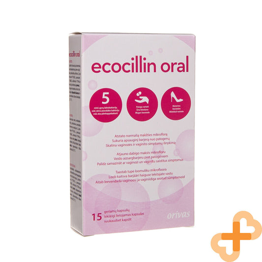 ECOCILLIN ORAL 15 Capsules Restores Normal Vaginal Microflora Supple