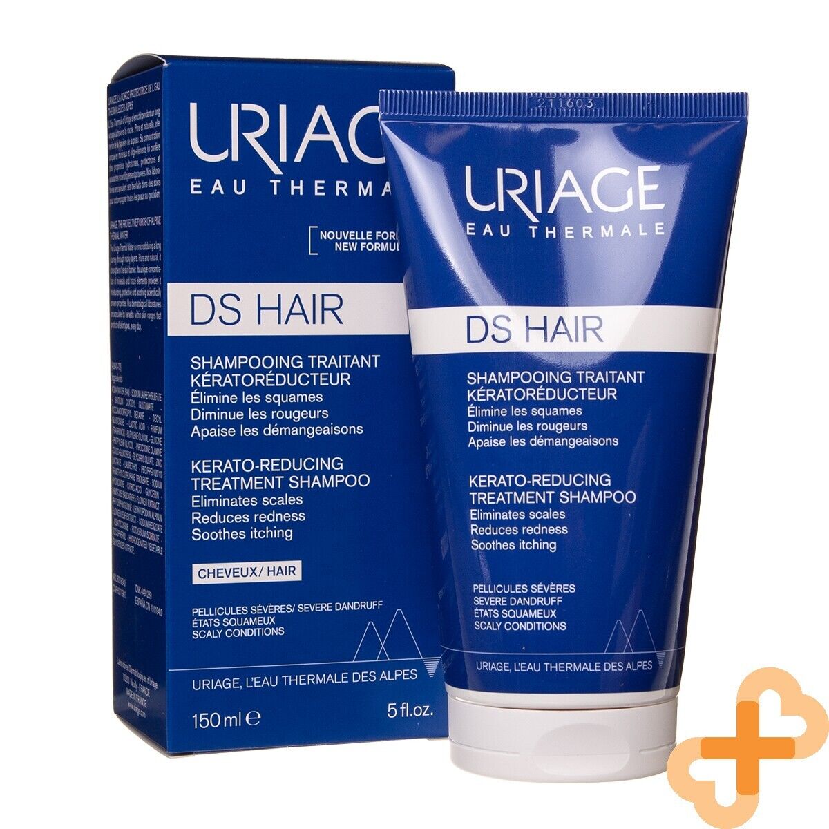 URIAGE DS Shampoo Itching Scalp Anti Dandruff Scales Redness Soothes Uriage