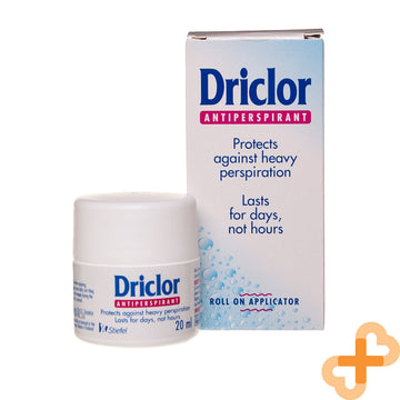 DRICLOR Deodorant Antiperspirant Roll On 20 ml Against Heavy Perspiration Driclor