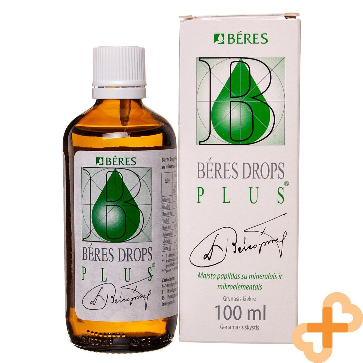 BERES Drops PLUS Oral Drops 100ml Immune System Support Blood Format BERES