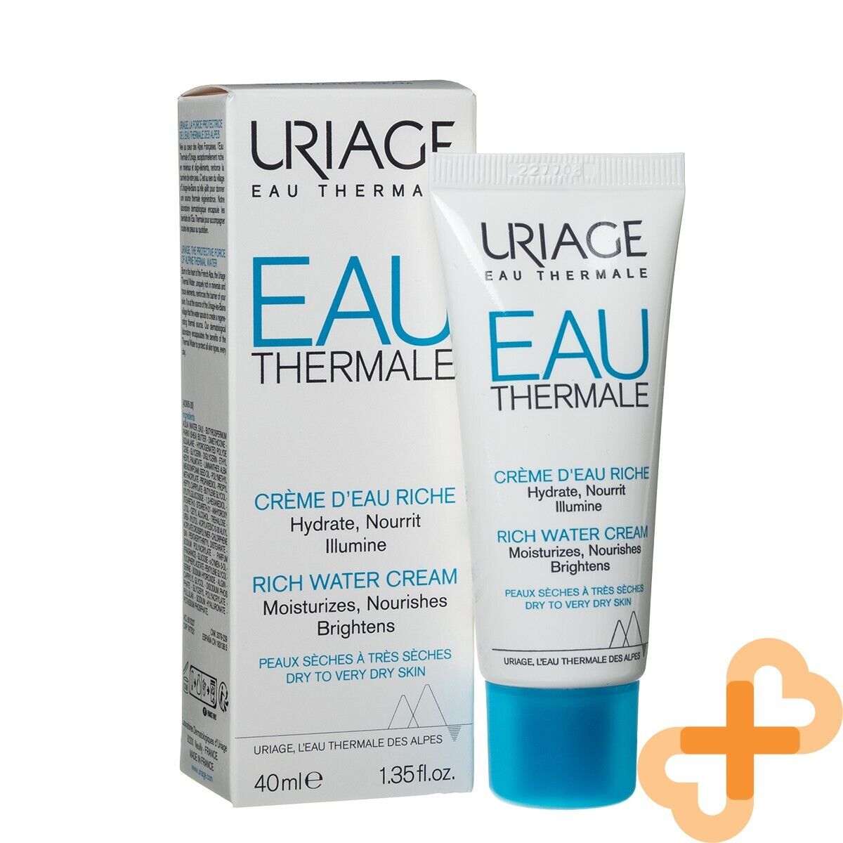 Uriage Eau Thermale Face Cream Moisturizes Brightens Replumps Nourishe