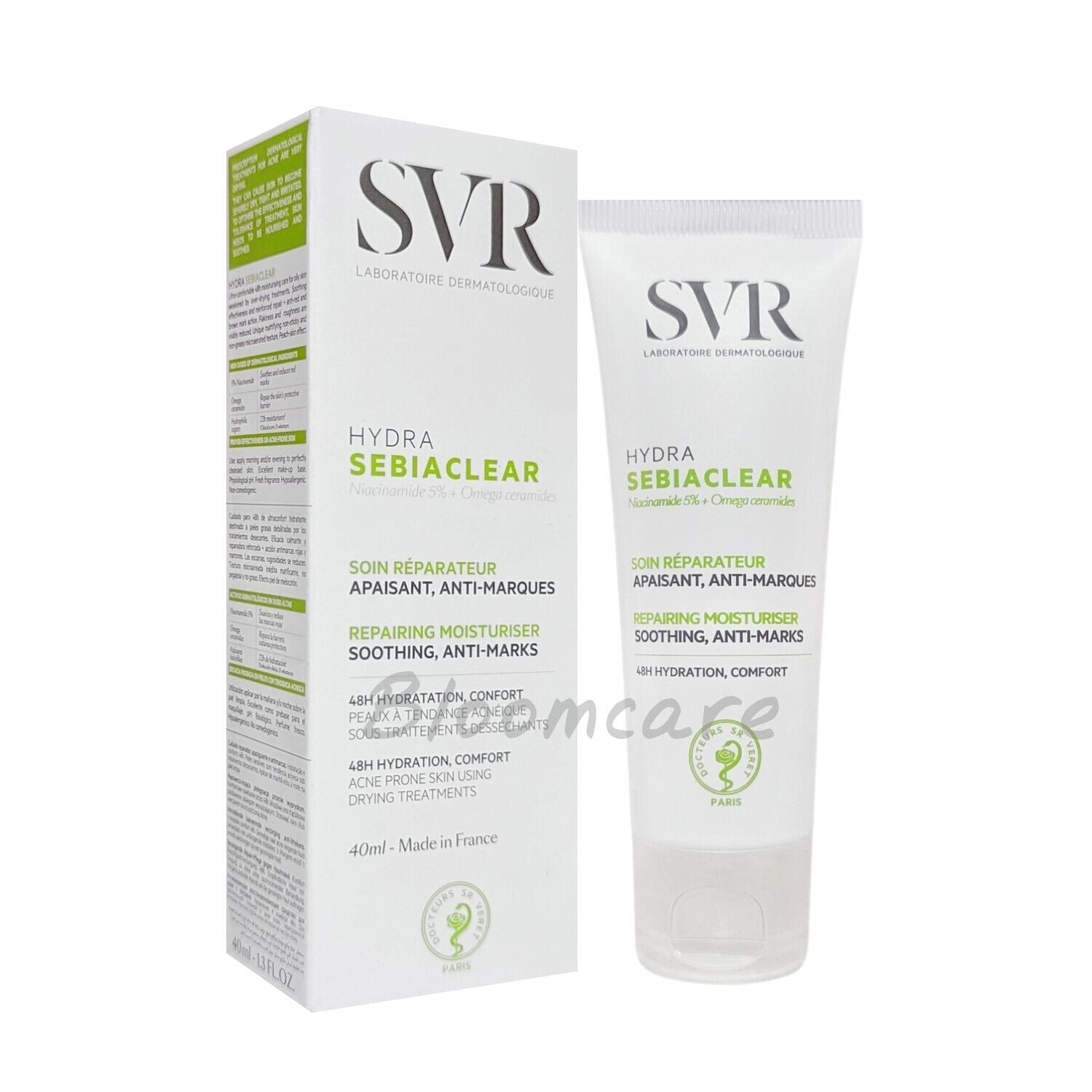 SVR Sebiaclear Hydra Anti-Mark Soothing Repairing Moisturizer 40ml SVR