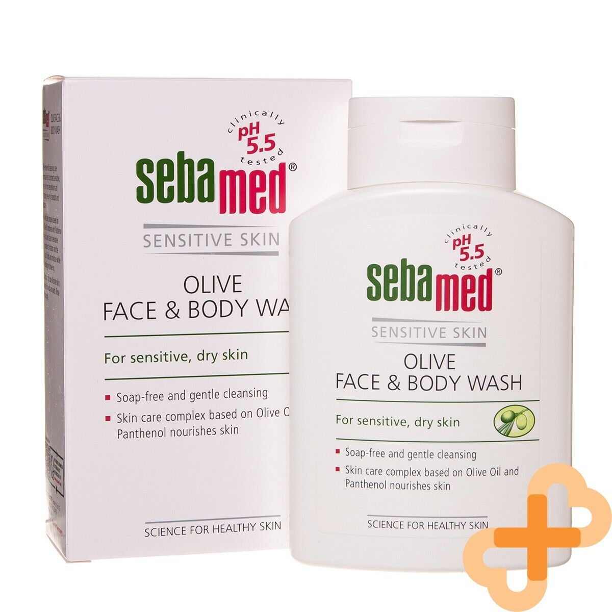 SEBAMED SENSITIVE Skin Face and Body Wash with Olive Oil for Dry Skin SebaMed