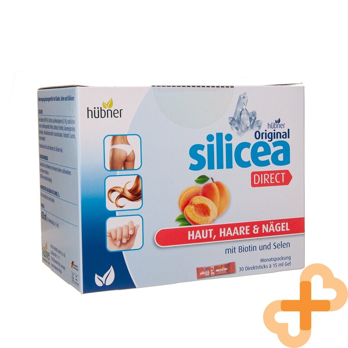 SILICEA DIRECT Apricot Flavor 30 Sachets Supplement For Hair Skin, Nails SILICEA