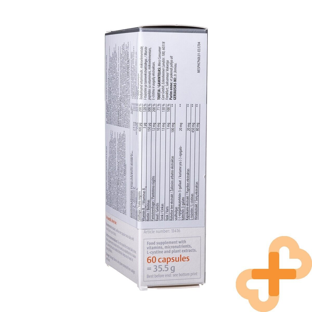 MERZ SPEZIAL Hair 60 Capsules Supplement for Strong and Beautiful Hair Merz