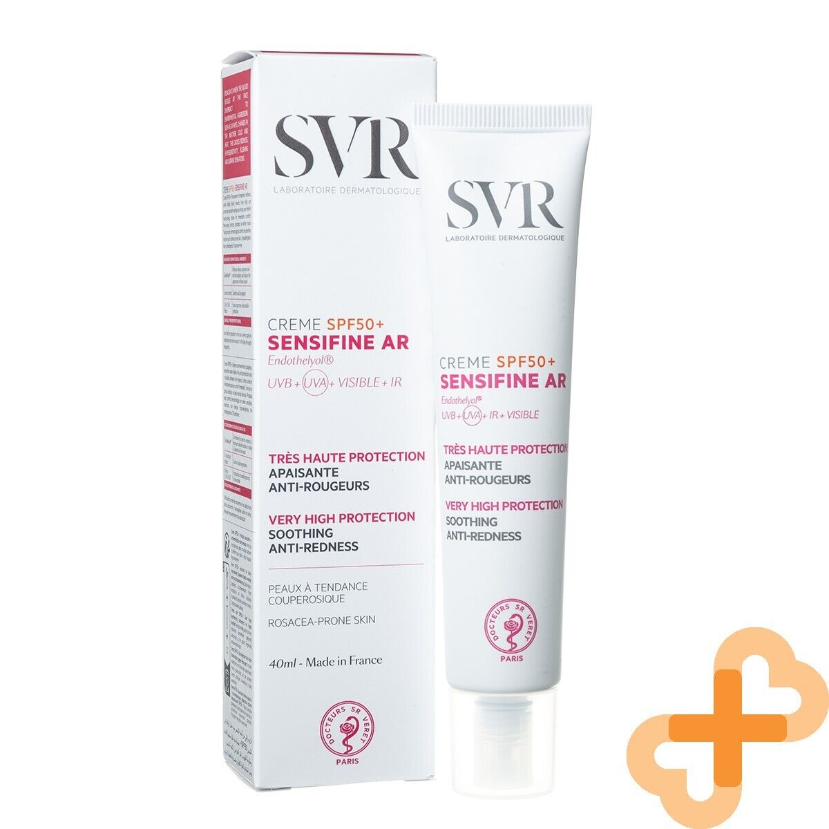 SVR Sensifine Ar SPF 50+ Facial Cream for Sensitive Skin 40ml Anti-Redne SVR