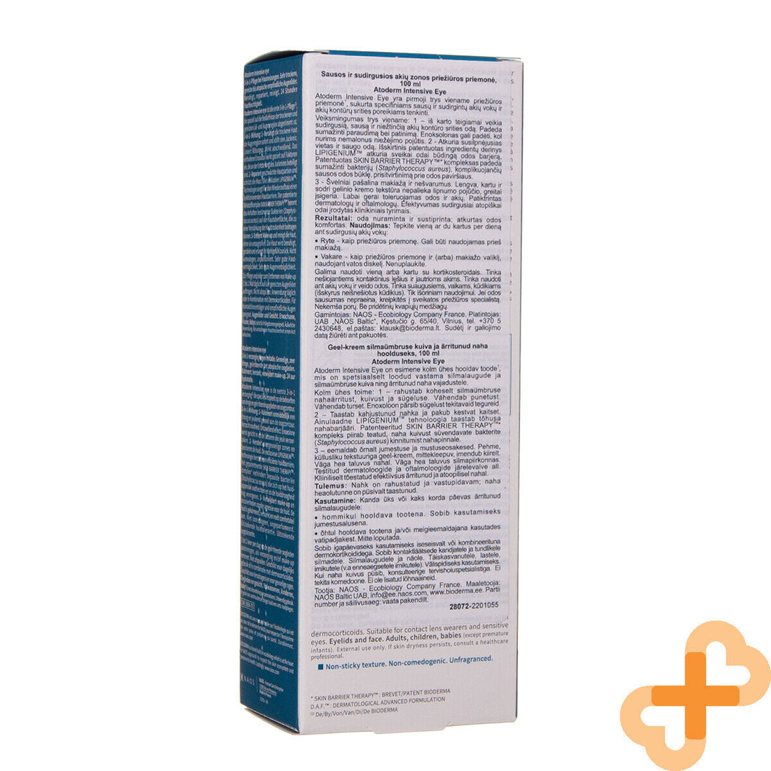 BIODERMA ATODERM INTENSIVE EYE Cream Moisturer Anti Age 3IN1 100ML BIODERMA