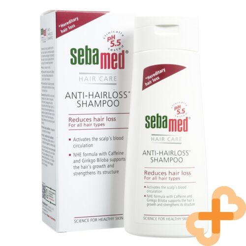 SEBAMED Anti - Hairloss Shampoo 200ml For All Hair Types Ginkgo Biloba SebaMed